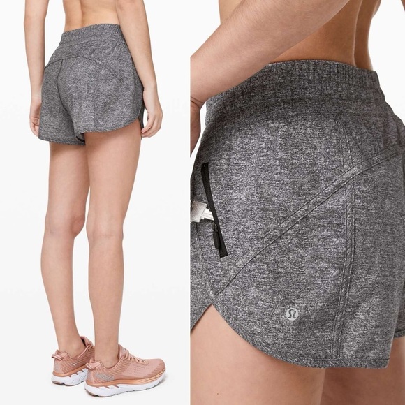 Lululemon Tracker Short 4" Heather Lux Multi Black - Picture 1 of 9